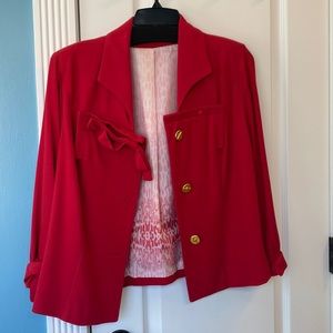 Red blazer